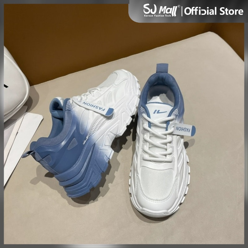 Korean High Cut Chunky White Rubber Shoe For Women Shopee Philippines 4104