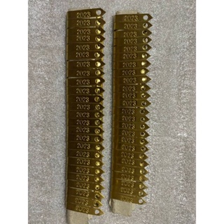 Wingband Brass Gold #2023 For Gamefowl Use-For 10 pcs
