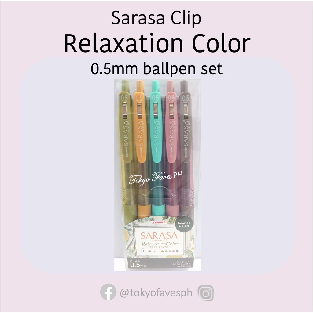 Zebra Sarasa Clip Relaxation Color Ballpen | Shopee Philippines