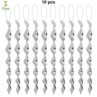 10 Pcs/Set Bird Scare Rods Spiral Wind Effective Hanging Birds Repellant for Patio Garden House