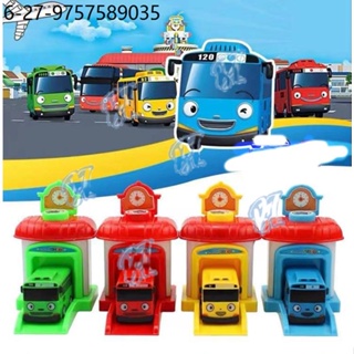 Children's toys 4in1 TAYO THE LITTLE BUS with parking tower pullback car children’s model car bus