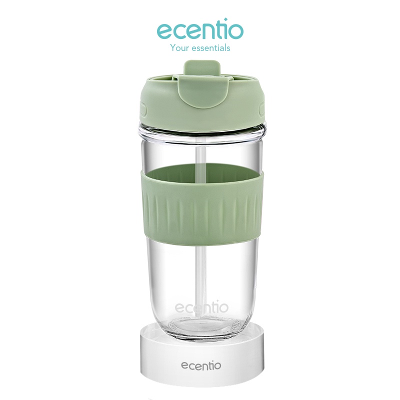 HIJAU Ecentio 500ml tumbler Coffee Cup Glass Straw Coffee Cup Coffee