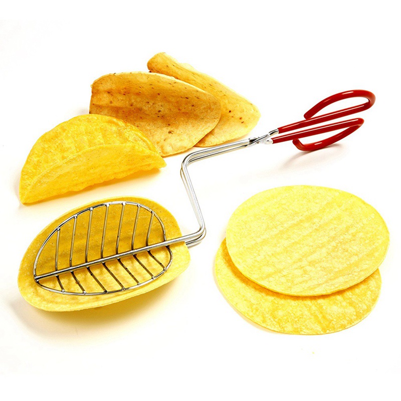 CLS006 Taco Maker Press Fried Taco Shells Mold Crisp Deep Fryer Kitchen