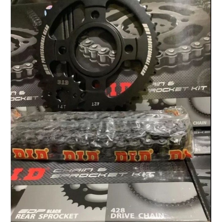RS150/CBR150/CBR150R/CB150R/GTR150 SPROCKET SET DID ORIGINAL 14/42