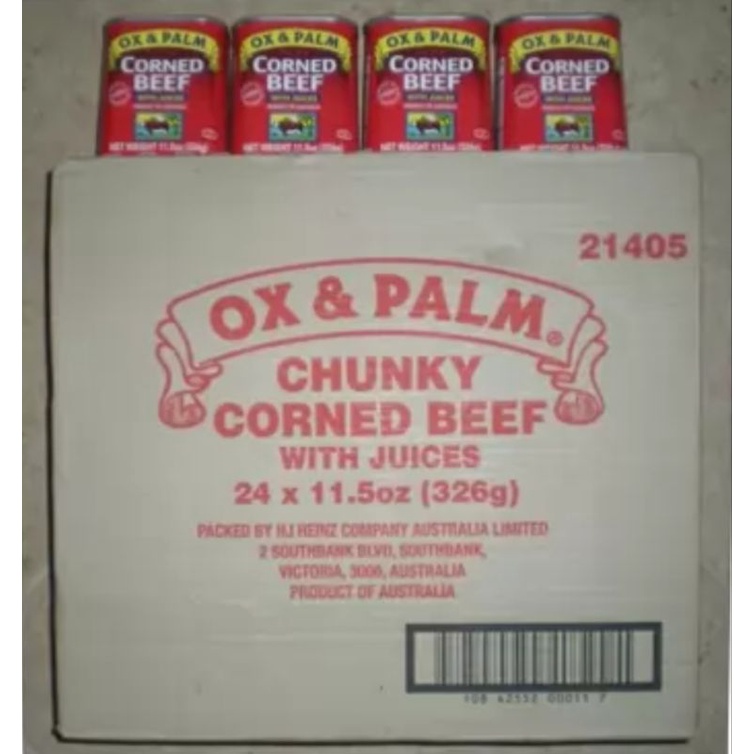 Ox And Palm Chunky Corned Beef Shopee Philippines