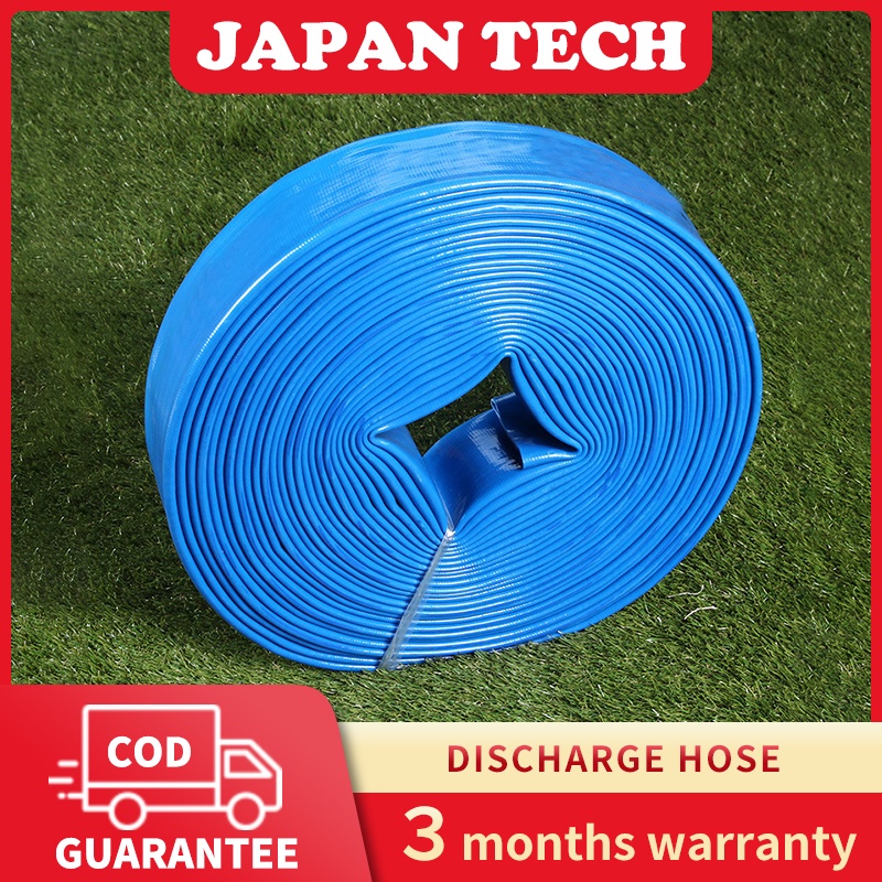 30M60M Submersible Water Pump Hose 2" 3" 4" Discharge Duct Flat Blue