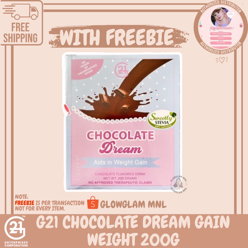 G21 Choco Dream Weight Gain Drink 200g (WITH FREEBIE) Shopee Philippines