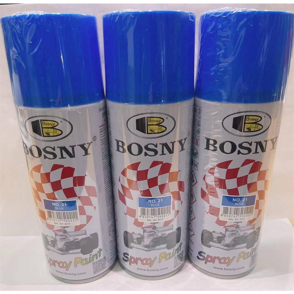 100 ORIGINAL Bosny Spray Paint Solid Colors Acrylic Spray Paint