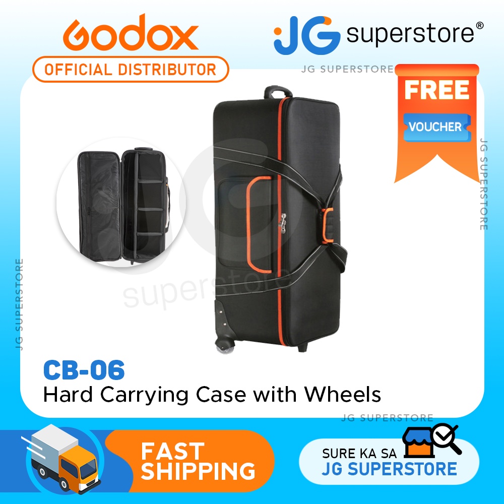 thumbnail image 2 of Godox CB-06 Hard Carrying Case With Wheels – Rolling Transport Case 2 of 6