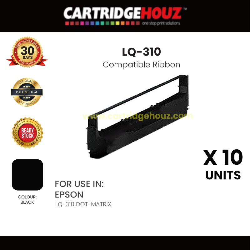 10 units Compatible Epson LQ310 ribbon FOR LQ310 DOTMATRIX Printer