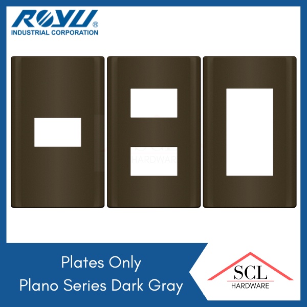 ROYU Plano Series Dark Gray Plate | Shopee Philippines