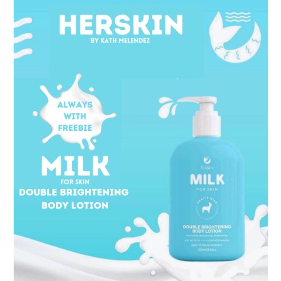 Herskin Lotion Milk Skin Double Brightening Body Lotion with Spf 50 ...