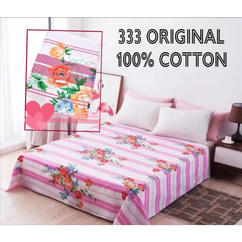 Blanket / Kumot / Bed Sheet 333 Double Size Original Cotton Makapal