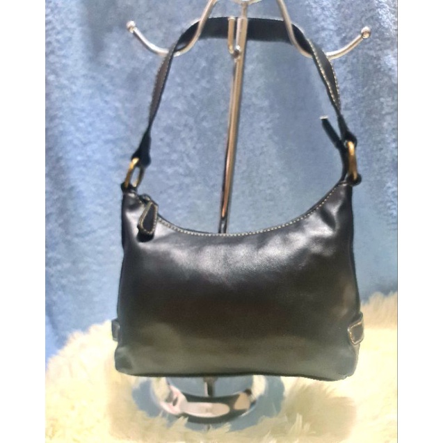 Personal Preloved Black Leather Shoulder Kili Bag Nine West | Shopee ...
