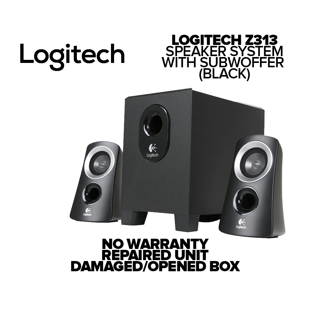 Logitech Z313 Speaker System with Subwoofer Black Shopee Philippines