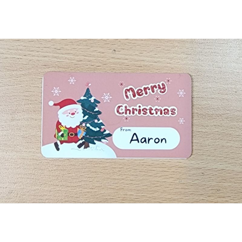 Personalized Christmas Tags Stickers