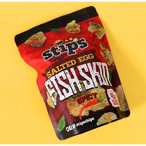 Stips Chips Salted Egg Fish Skin Spicy 45g Shopee Philippines