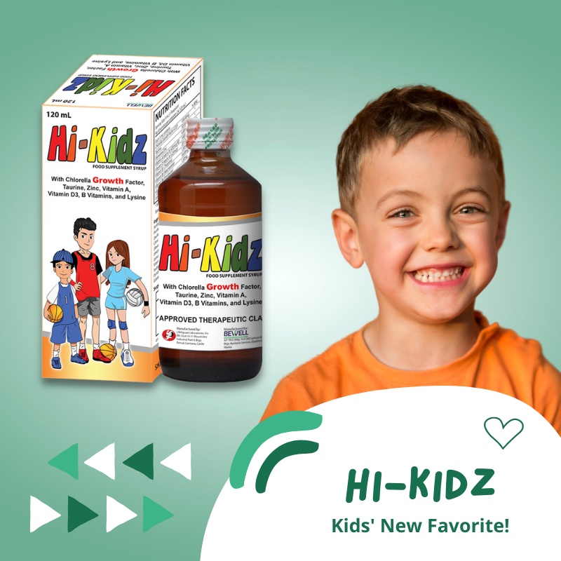 HiKidz Vitamin Syrup for Kids to Support Immune System Develops Visual