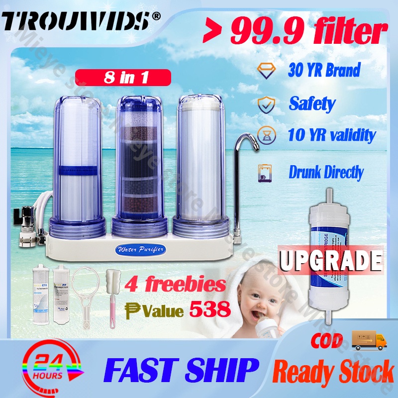 Authentic 0.01Micron Water Purifier Complete Set Enhanced 8 in 1