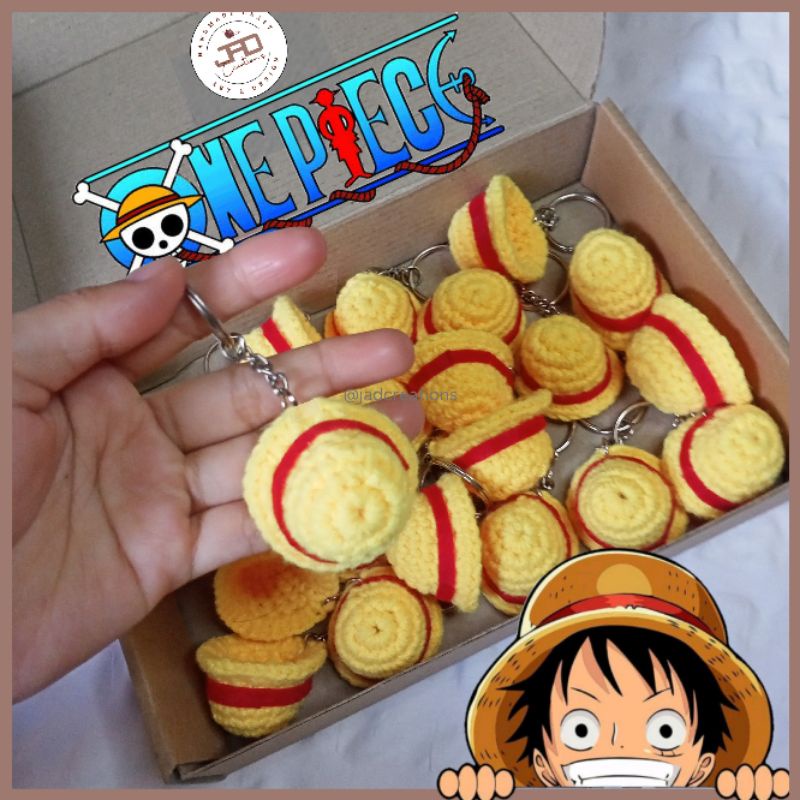 Crocheted Luffy Strawhat Keychains Shopee Philippines