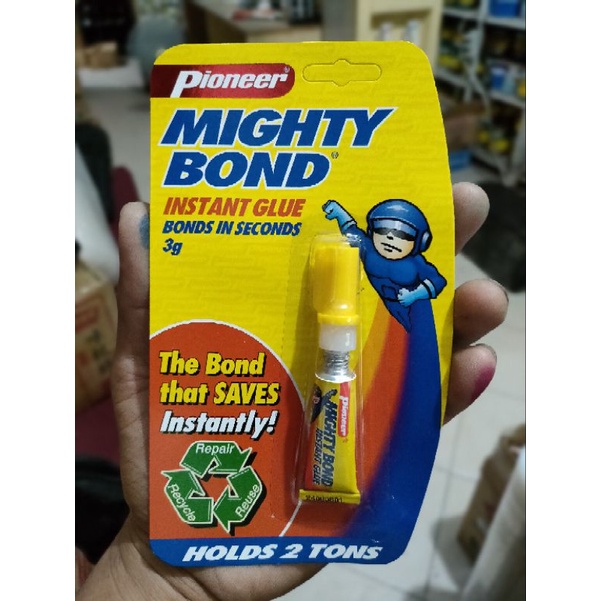 Pioneer Mighty Bond Instant Glue Original 3g Shopee Philippines