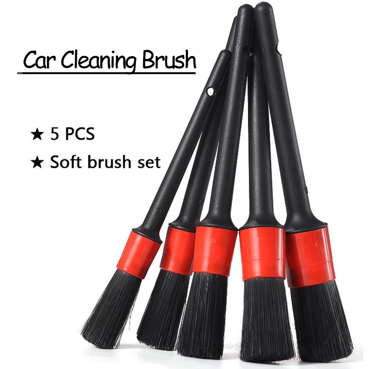 5pack brushdetailing brush Car Wash Slit Brush Clean Seat Detail Brush