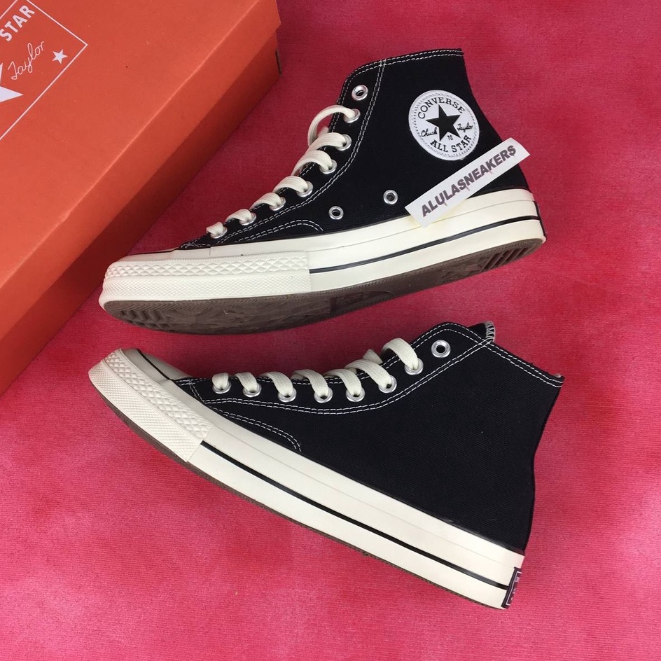 Converse ALL STAR 70s HIGH EGRET BLACK WHITE CONVERS GREEN 70s Shoes ...