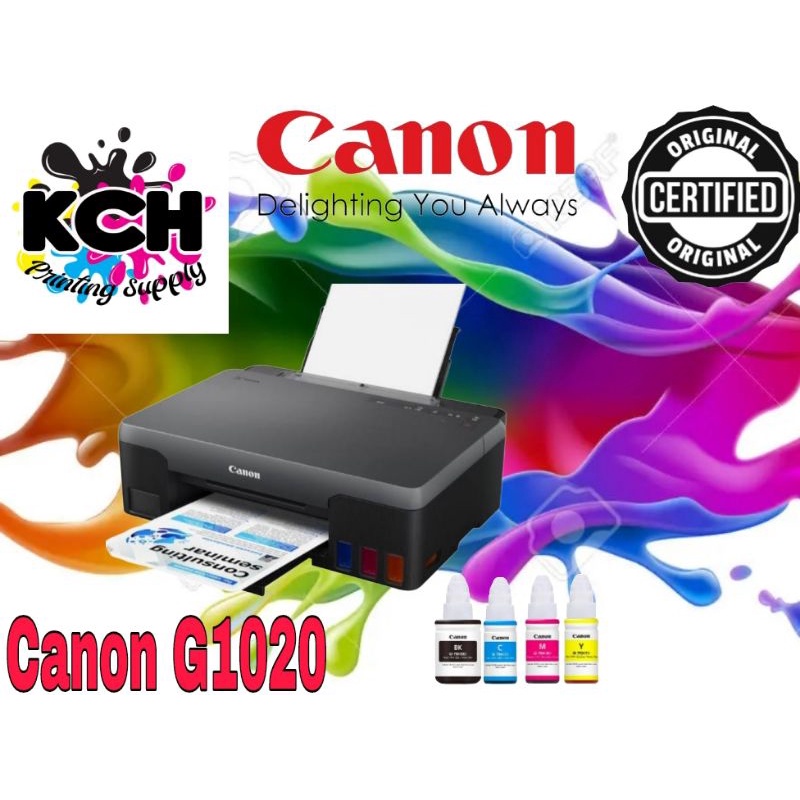 Canon Pixma G1020 Refillable Ink Tank Printer W Original Inks Shopee Philippines 5012