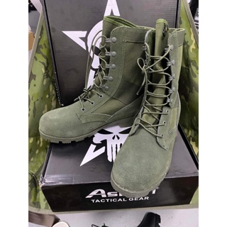 suede army asion boots boots d green