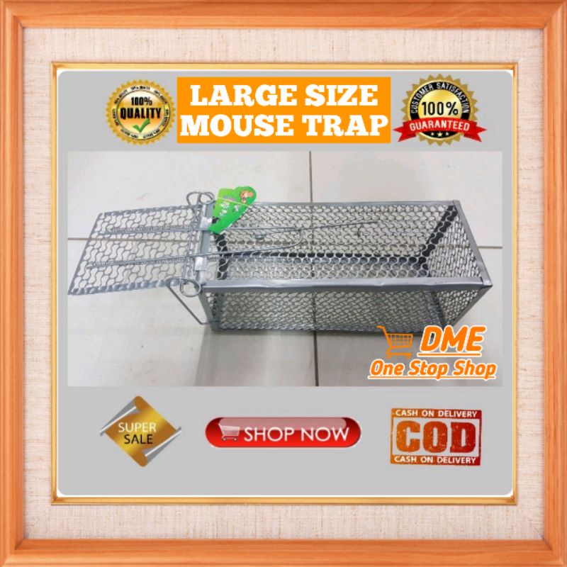 DME Large size mouse trap for big rats durable iron type mouse rat bait