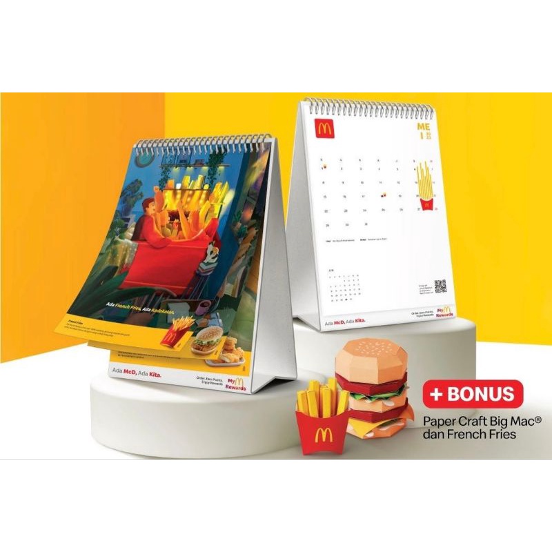 2025rd MCD Mcdonald Calendar Unit Shopee Philippines