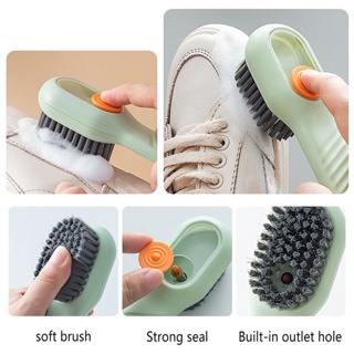 Shoe Brush With Detergent Compartment Multi-purpose Cleaning Brush With Soap Dispenser Clothes Brush
