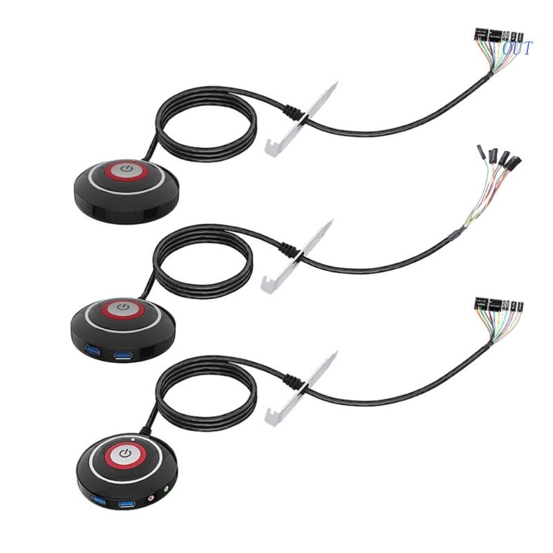 OUT Desktop Computer for Case Motherboard Power Supply Reset Button