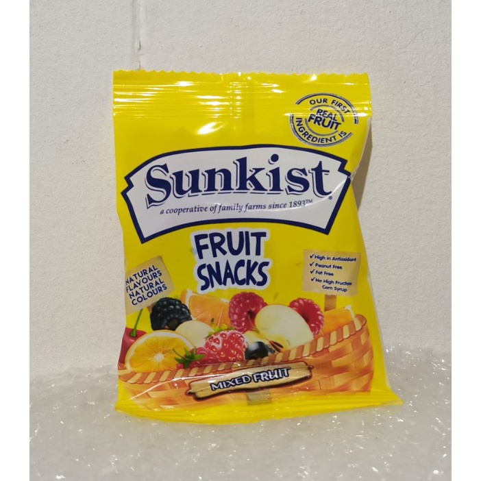 Sunkist Fruit Snacks 23g Fruit Candy Gummies Candies Pouch Fruit