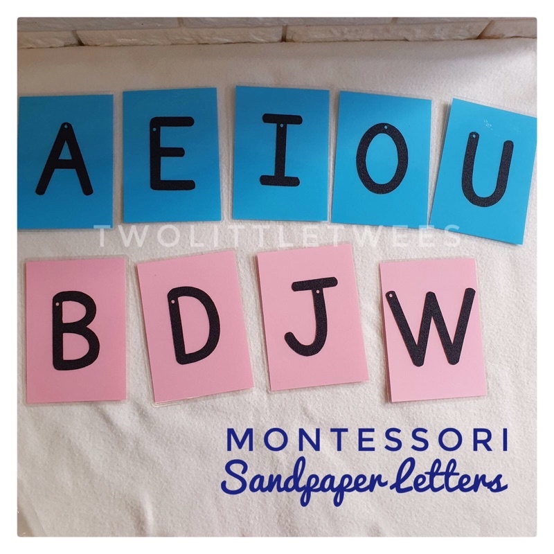 Sandpaper Letters Uppercase - Montessori Language Arts | Shopee Philippines