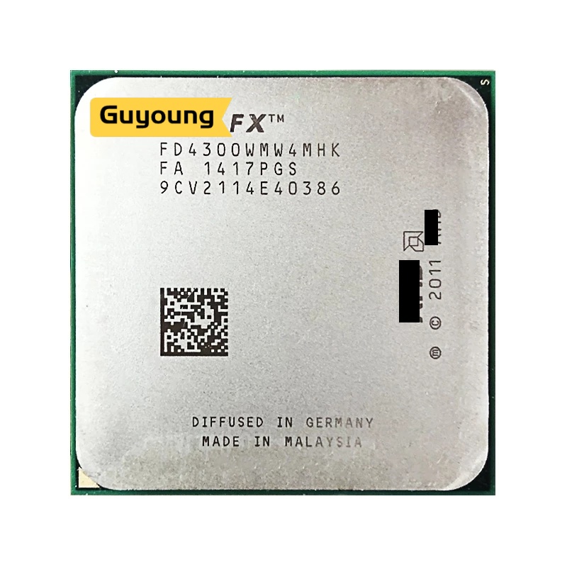 FX-Series FX-4300 FX 4300 3.8 GHz Quad-Core CPU Processor FD4300WMW4MHK ...