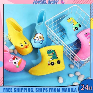 Baby Rain Boots Shoes 3-8Years Old Cute Cartoon Non Slip Soft Sole Baby Rain Boots Waterproof Shoes