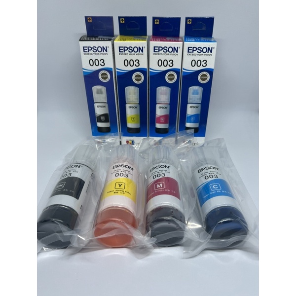 Epson 003 Genuine Inks 1set 4 Colors 65ml 480 Only Shopee Philippines 5560