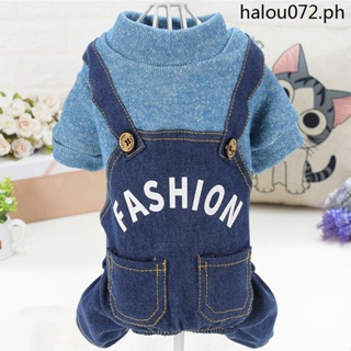 Hot Sale · Dog Clothes New Style Spring Summer Autumn Winter Letter Denim Four-Legged Teddy Poodle Supplies Clothing