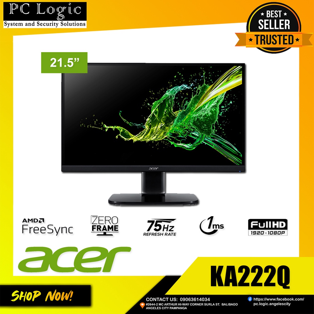 Acer Ka222q 215 Flat Monitor Shopee Philippines 6981