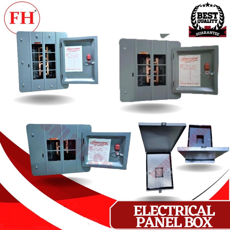 AMERICA Panel Box Plugin 2 Branches, 4 Branches, 6 Branches AND NEMA 3R Circuit Breaker