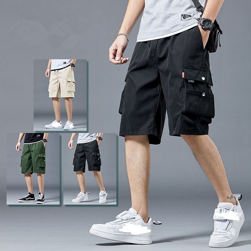 SHALOM Korean Cargo Shorts 4 Pockets For Men and Women Trending Tiktok ...