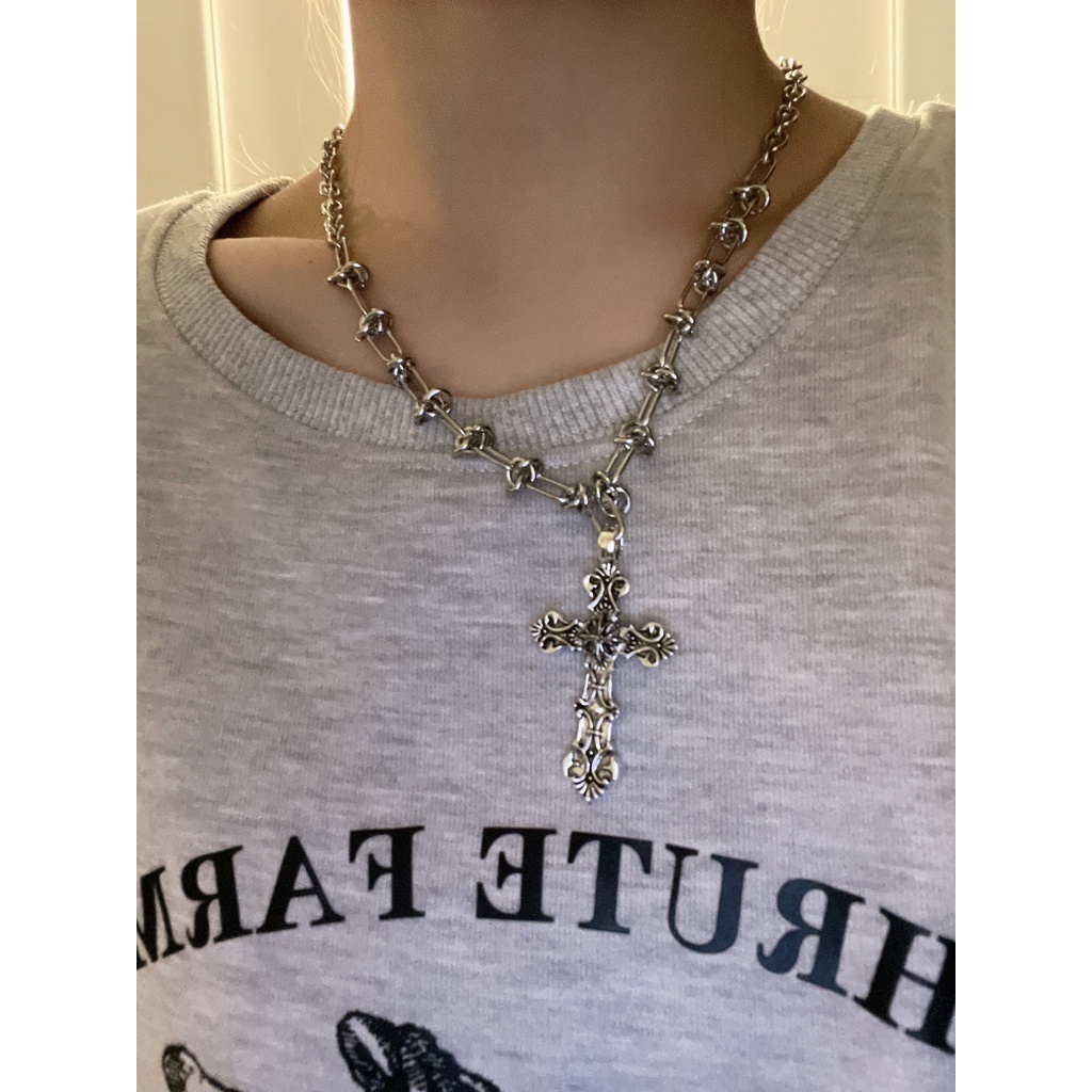 European and American Retro Gothic Style Stainless Steel Knot Chain