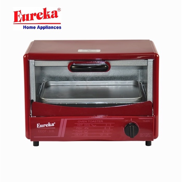 EUREKA OVEN TOASTER 0.6 L EEOT0.6L (black, red, white) Shopee