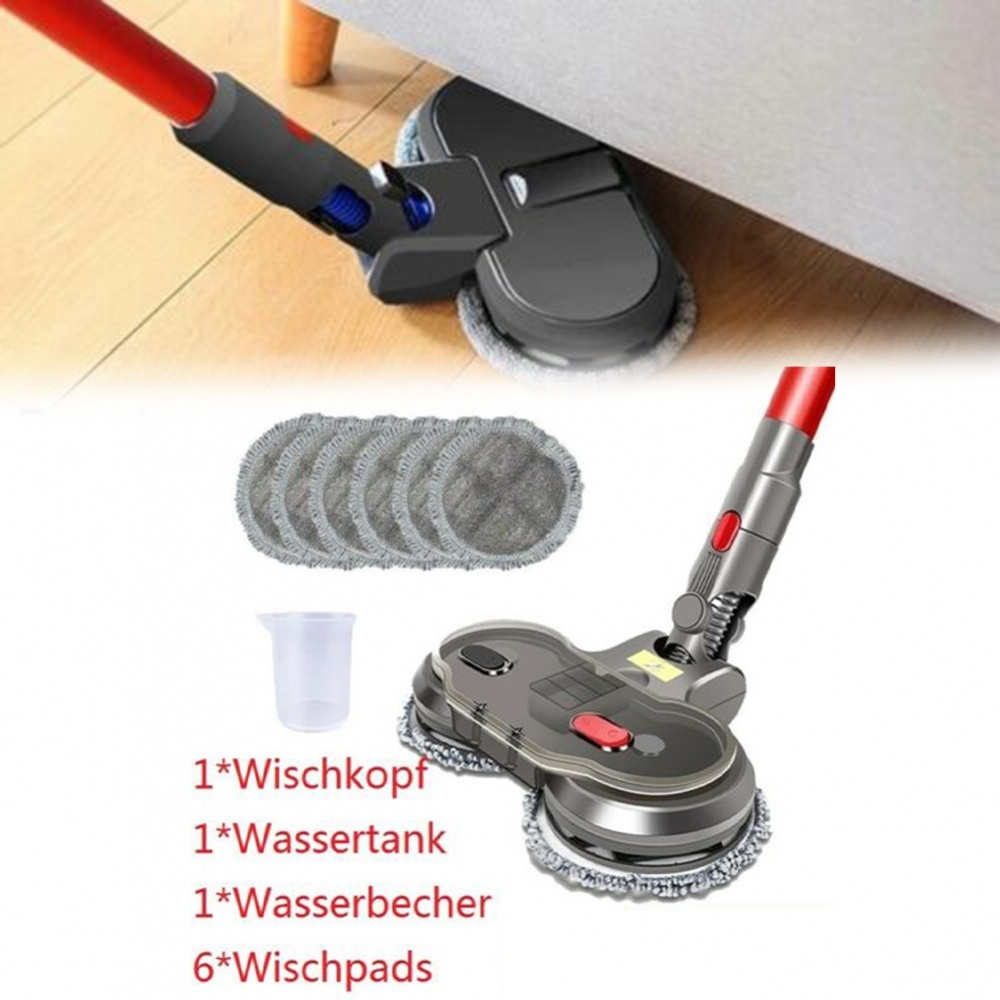 Mop Head Electric Mop Polisher Scrubbing Vacuum Cleaner Wet Dry