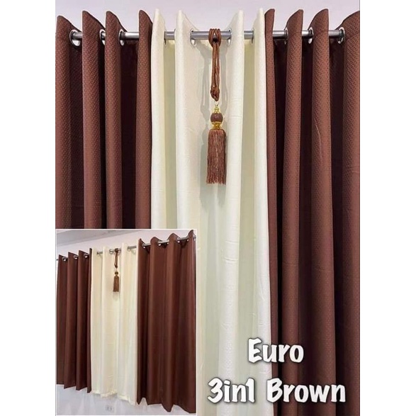 EURO THAI SILK CURTAIN Per Panel | Shopee Philippines