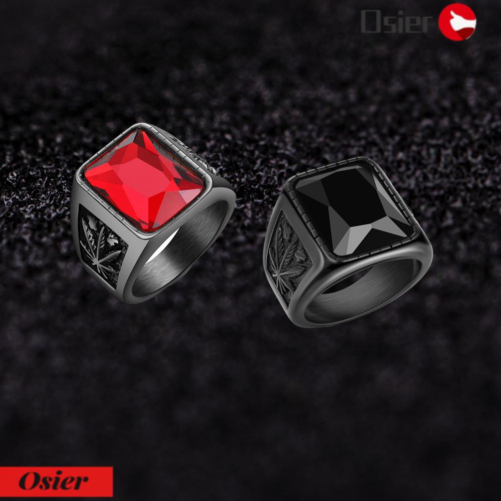 OSIER1 Leaf Ring Gift Size 7-14 Fashion Maple Leaf | Shopee Philippines