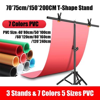 T-Shape Portable Backdrop Support Stand Kit Adjustable Photo Background Stand Studio Photography