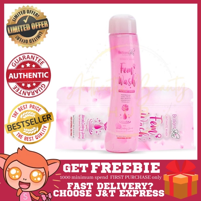 Authentic Brilliant Skin Feminine Wash 100ml Intimate White Shopee