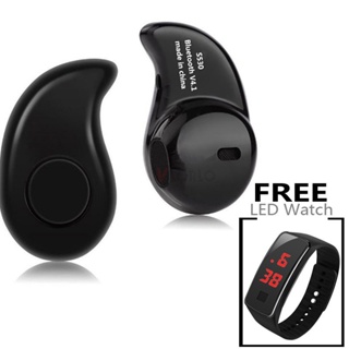 Original S530 Mini Wireless Bluetooth Earphones Music Bass Headset With Free LED watch